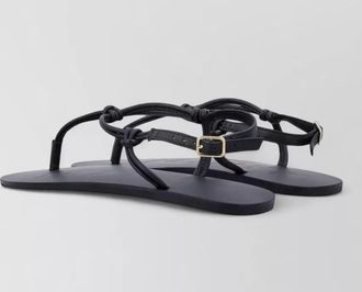 Maneb&igrave; knotted strap flat tong sandal