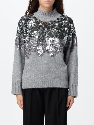 Liu Jo Wool Mock Neck Jumper with Sequin Embroidery