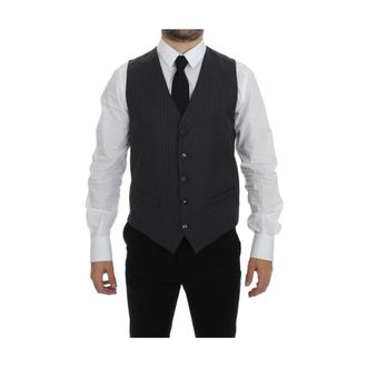 Dolce & Gabbana Heren, Jassen, Grijs, Maat: M Wol