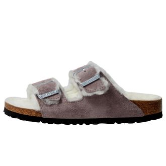 Birkenstock Arizona Shearling Sandals Faded Purple 1028062 Womens