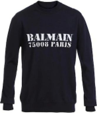 Balmain Hombre, Sudaderas, Azul, Talla: M
