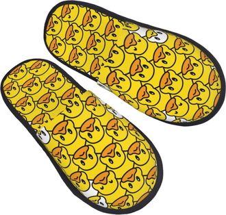 Generic Soft Mens Slipper Rubber Duck Mens Slipper Comfortable Womens Slippers for Guest Family Travel M