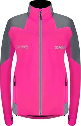 Proviz Women Nightrider Waterproof Cycling Jacket - Pink, Size 18