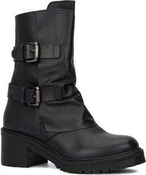Vintage Foundry Co. Margot Double Buckle Leather Boot in Black at Nordstrom Rack, Size 8