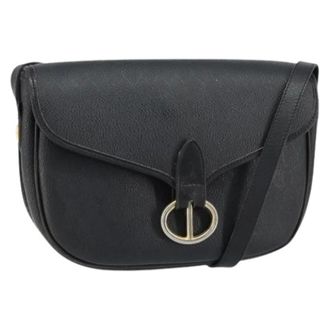 Dior Pre-owned Vintage Schoudertas - Dames - Pre-owned - Zwart - Maat: ONE Size Leer