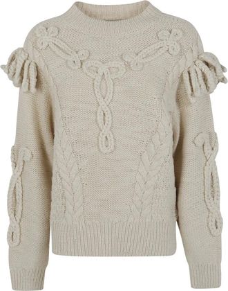 Isabel Marant Truien & Vesten, Dames, Beige, M, Katria Ronde Hals Trui