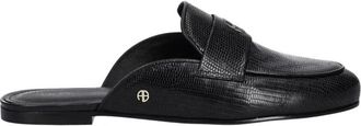 Anine Bing Corrine Mules - Dames - Slip ons - Zwart - 39 EU - Leer - Schoenen