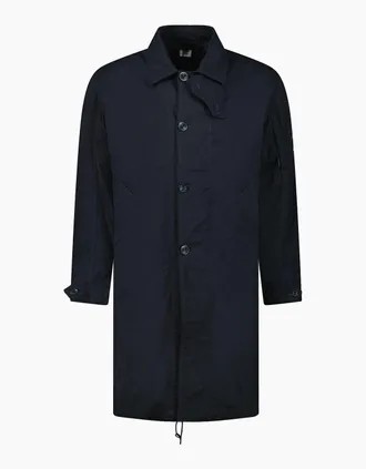 C.P. Company Mens CP Company Twill Fishtail Padded Coat in Navy - Size: 40/Regular
