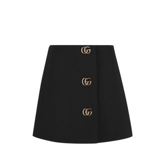Gucci Cr&ecirc;pe Mini Skirt