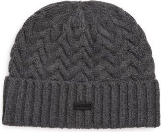 Cole Haan Chain Stitch Beanie in Guaranteed Grey at Nordstrom Rack