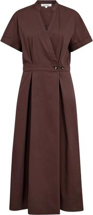 Co'Couture Wikkeljurk - Dames - Wikkelkleedje - Bruin - M - Kleedjes