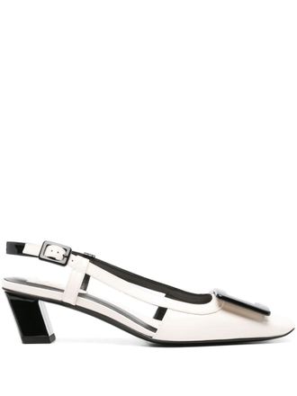Roger Vivier Belle Vivier Leder Slingback Pumps