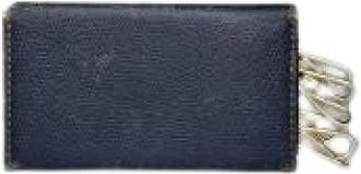 Celine Pre-owned Accessories, female, Blue, Size: ONE SIZE Pre-owned Leather Key-holders