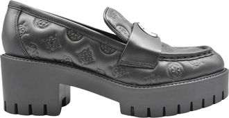 Guess Wanyn Loafers - Dames - Loafers - Zwart - 40 EU - Leer - Schoenen