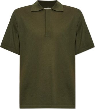 Lisa Yang Maglia Polo in Cashmere Carter - - Knitwear - Uomo - Verde - 2XL