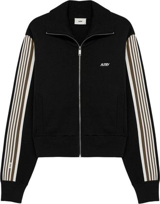 Autry Chaqueta de punto de viscosa con cremallera completa - Sweatshirts & Hoodies - Mujer - Negro - M
