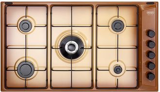 DeLonghi Placa De Cocina Delonghi Flt 59 Dd Cobre Empotrada 86 Cm Gas 5 Fuegos
