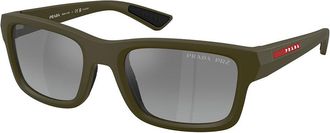 Prada PS B10S 15X2F2 Mens Sunglasses Green Size 54