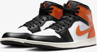 Nike Air Jordan 1 Mid DQ8426-801 Sneaker Men Black Leather Lifestyle Shoe MEW826