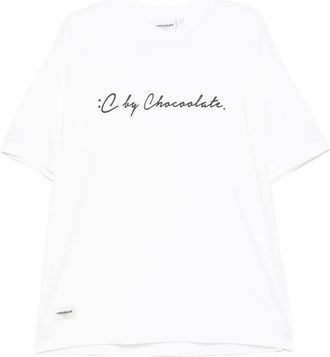 Chocoolate logo-printed t-shirt - men - Cotton - S - White