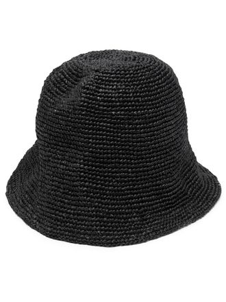 Ibeliv raffia bucket hat - women - Raffia - One Size - Black