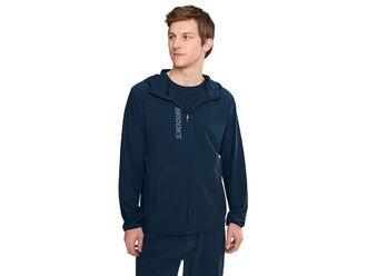 Brooks Mens Canopy Jacket Mens Coat Midnight Run : 2XL, Polyester