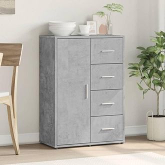 Berkfield Home Sideboard Concrete Grey 60x31x84 cm Engineered Wood | Size: 60 x 31 x 84 cm