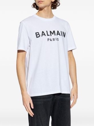 Balmain White Cotton T-shirt
