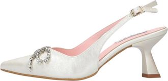 Notre-V 2862Bp Slingbacks - Dames - Pumps - Wit - 38 EU - Leer - Schoenen
