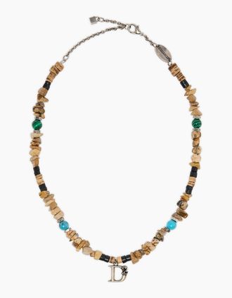 Dsquared2 Mens Summer Vintage Necklace - Green - Size: OS