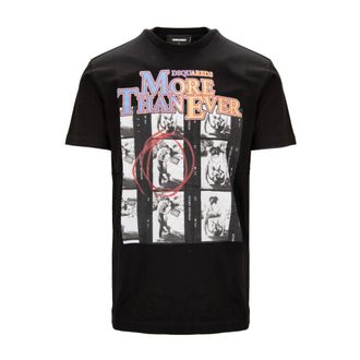 Dsquared2 T-Shirts, male, Black, Size: L Regular Fit T-Shirt