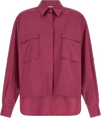 Max Mara Mxm Tenue katoenen poplin overhemd - Dames - Overhemden - Roze - L - Katoen - Overhemden