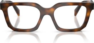 Prada 0pr C08v Oversized Square Tortoiseshell Sunglasses