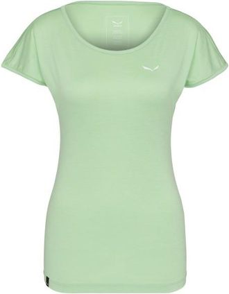 Salewa Puez Melange Dry S/S Tee T-Shirt f&uuml;r Damen | gr&uuml;n