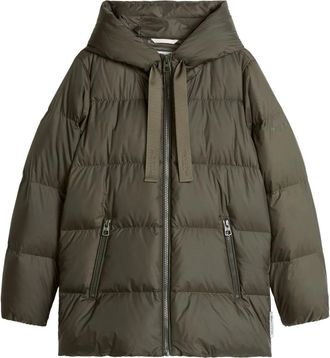 Marc O'Polo Donsjack met capuchon - Dames - Jassen - Groen - Maat: XS Zijde