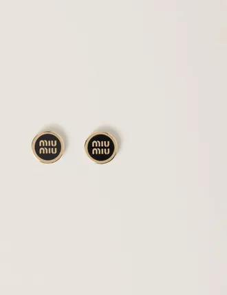 Miu Miu Enameled metal earrings