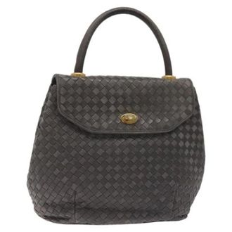 Bally Tweedehands leren handtassen - Dames - Pre-owned - Grijs - Maat: ONE Size Leer