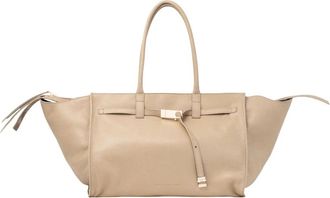 Benedetta Bruzziches Mame Weekend Leren Tas - Dames - Shoppers - Beige - ONE Size - Leer - Tassen