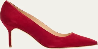 Manolo Blahnik 70mm BB Suede Pumps