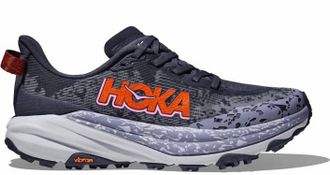 Hoka One One Womens Speedgoat 6 Trail Running Shoes In Nautical Dusk Sea Ice