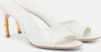 Gucci Bamboo leather mules
