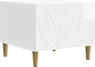 vidaXL Mesa De Centro Blanco Brillante 50 X 49 X 40 Cm Vidaxl
