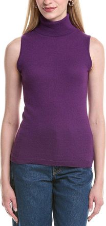 Forté Cashmere Turtleneck Cashmere Sweater Vest