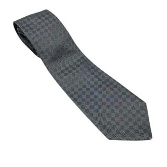 Chanel Pre-owned Accessories, male, Gray, Size: ONE SIZE Pre-owned Silk Tie