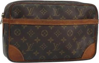 Louis Vuitton Pre-owned Clutches, female, Brown, Size: ONE SIZE Pre-owned Canvas Clutch
