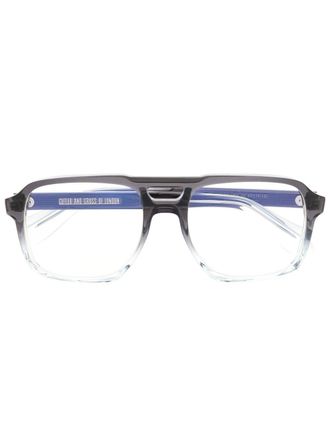 Cutler and Gross Occhiali con montatura stile pilota - Grigio