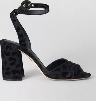Dolce & Gabbana leopard-print suede sandals