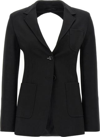 Max Mara Jassen, Dames, Zwart, S, Anagni Blazer