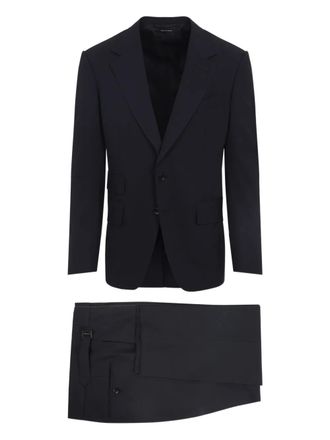 Tom Ford button wool suit - men - Wool - 52 - Blue