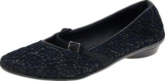 Ferragamo Black Lace Ballet Flats